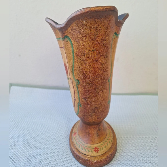 Large Georgian Style Vase 11" T Floral Motif - Picture 4 of 8